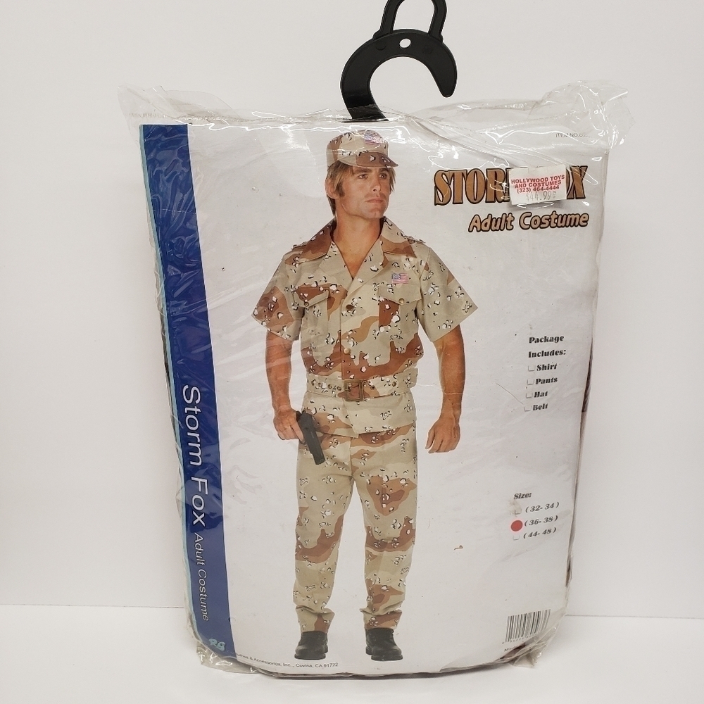 Storm Fox Camouflage Mens Camo Military Costume Halloween Size 36-38